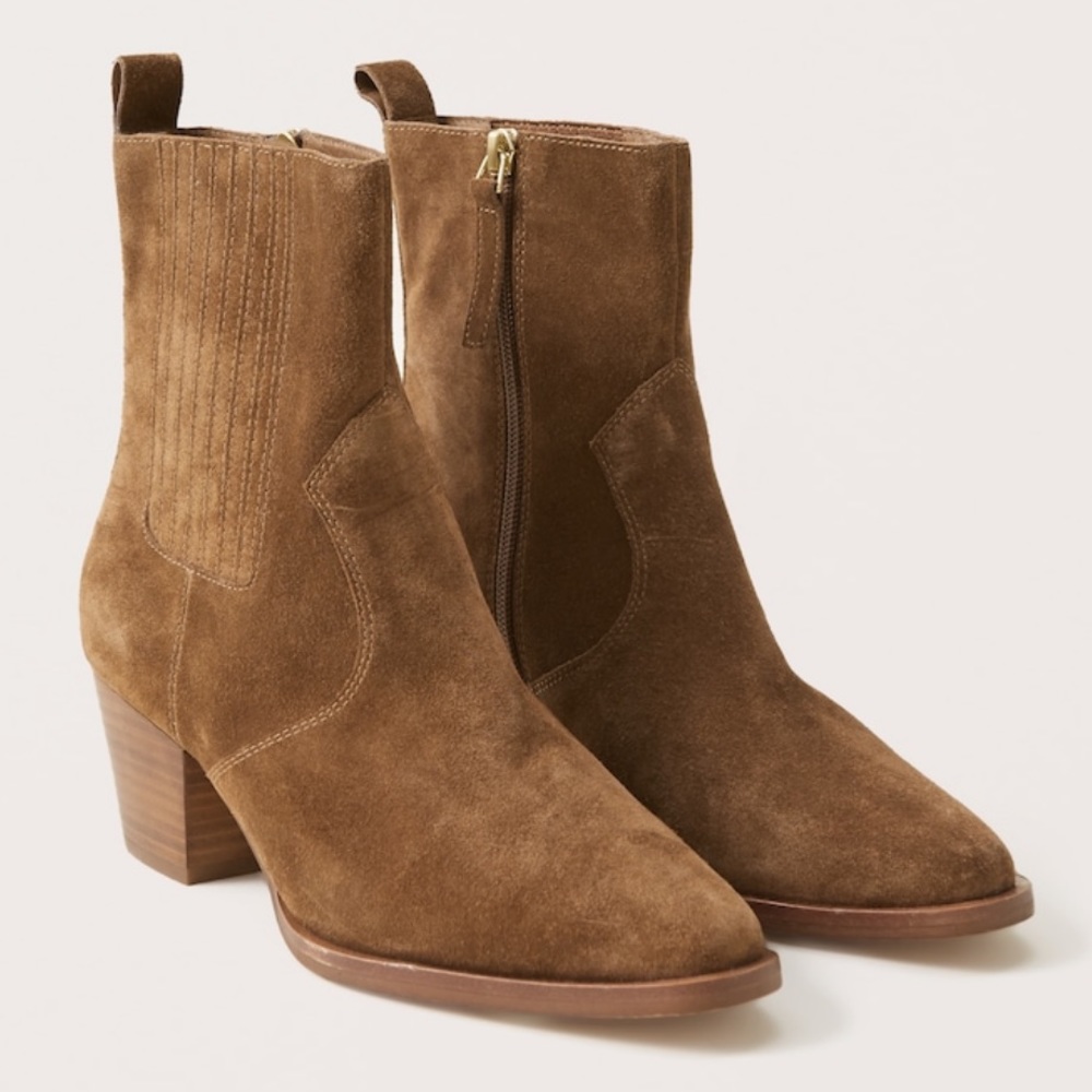 Abercrombie & Fitch Western Ankle Boots